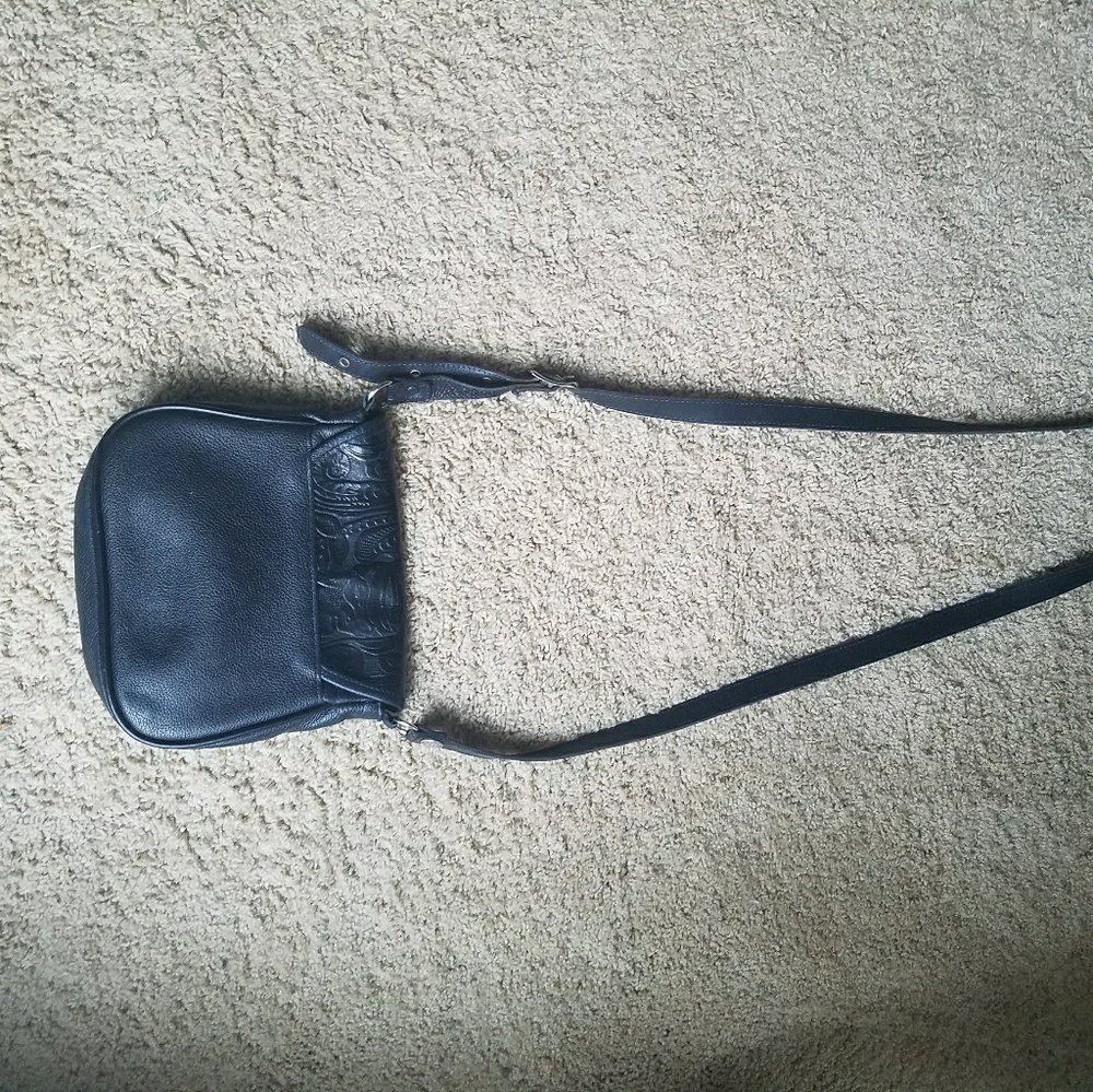 Harley-Davidson crossbody black leather purse